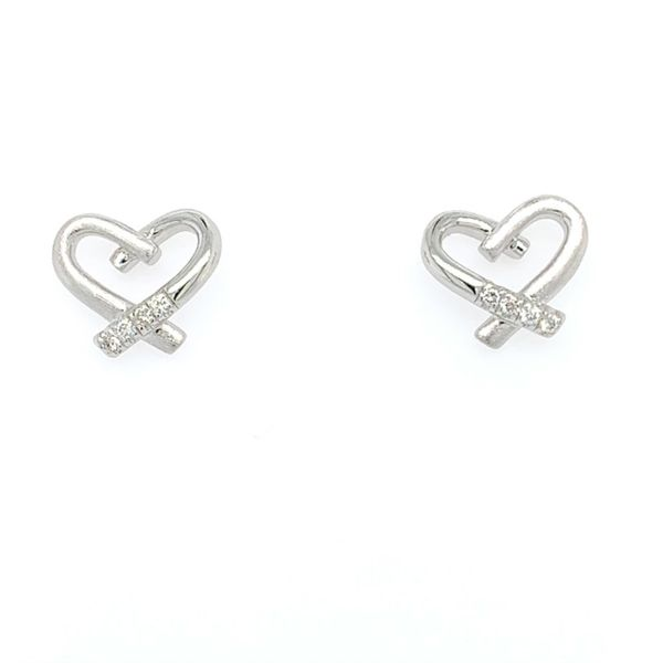 Sterling Silver Open Heart Earrings Simones Jewelry, LLC Shrewsbury, NJ