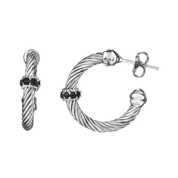 Sterling Silver Hoops Simones Jewelry, LLC Shrewsbury, NJ