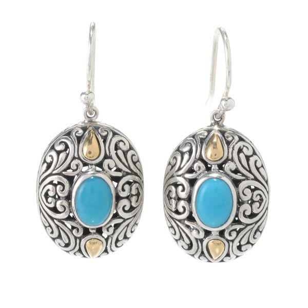 Turquoise Filagree Earrings Simones Jewelry, LLC Shrewsbury, NJ