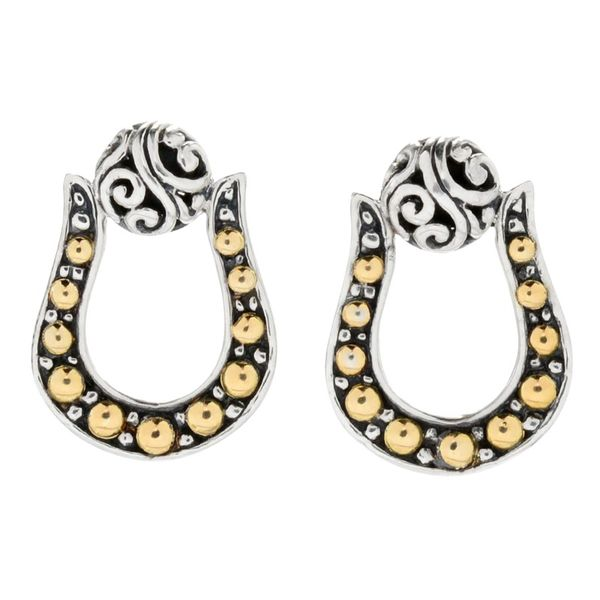 Sterling Silver & 18k Earrings Simones Jewelry, LLC Shrewsbury, NJ