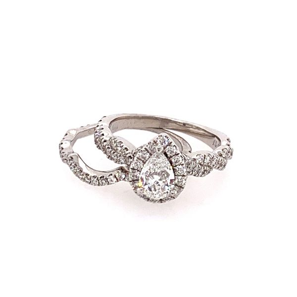 Estate Diamond Engagement Ring Set Image 2 Simones Jewelry, LLC Shrewsbury, NJ