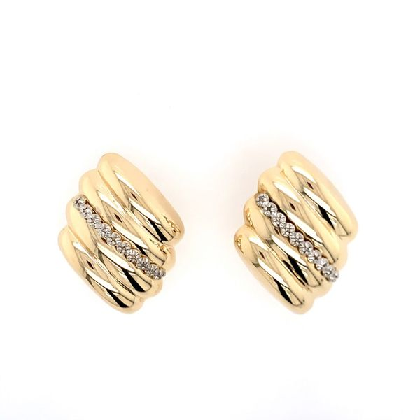 14K Gold and Diamond Earrings Simones Jewelry, LLC Shrewsbury, NJ
