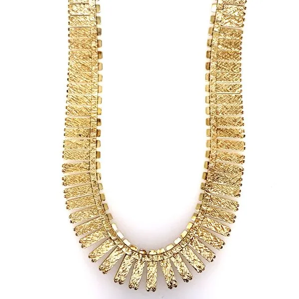 Estate 14K Yellow Gold Cleopatra Style Necklace Image 2 Simones Jewelry, LLC Shrewsbury, NJ