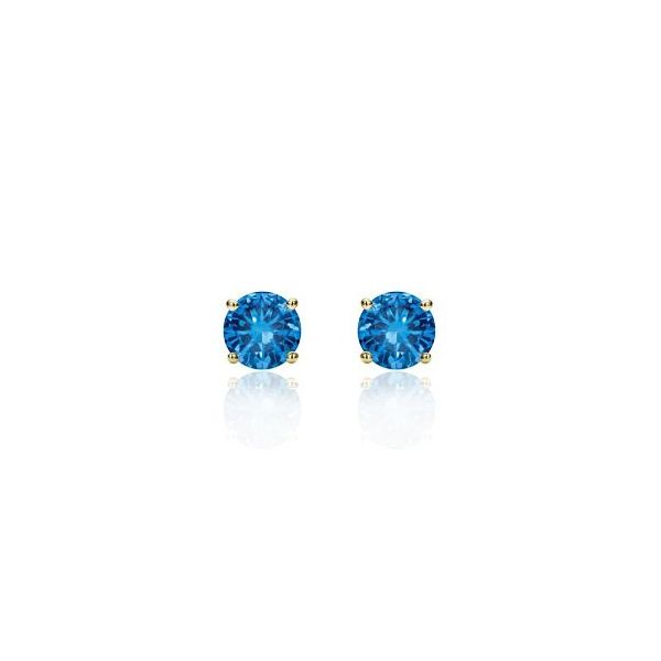 Blue Topaz Stud Earrings Smith Jewelers Franklin, VA