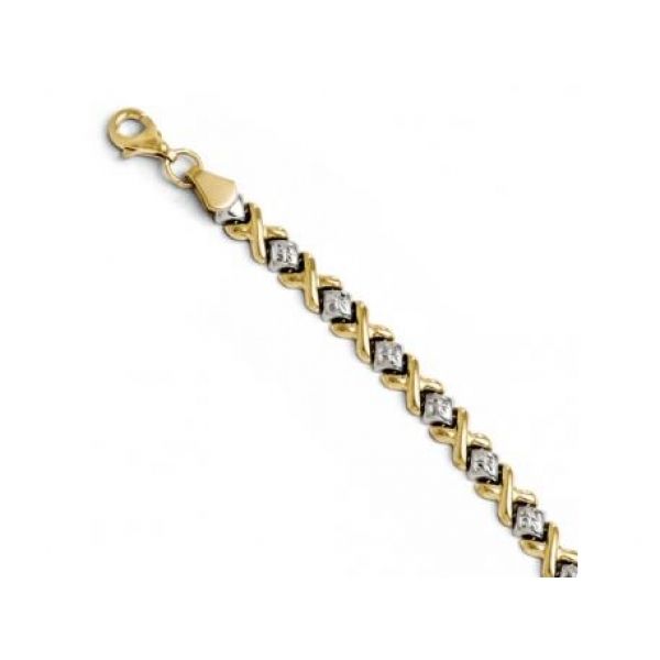 Two-Tone Diamond Cut Bracelet Smith Jewelers Franklin, VA