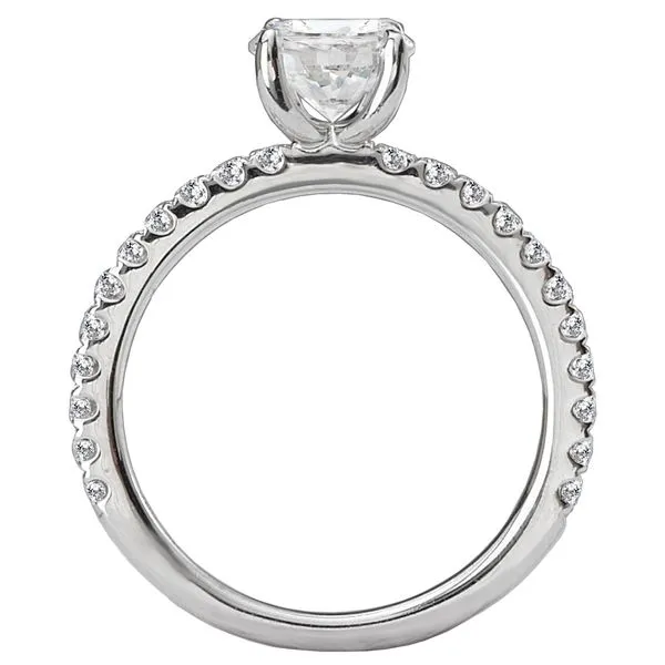 Romance 14kt White Gold Classic Engagement Mounting Image 3 Stambaugh Jewelers Defiance, OH