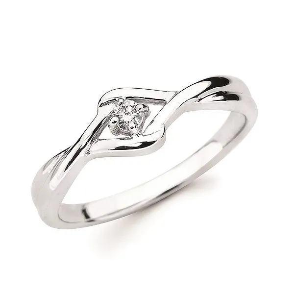 10kt White Gold Promise Ring Stambaugh Jewelers Defiance, OH
