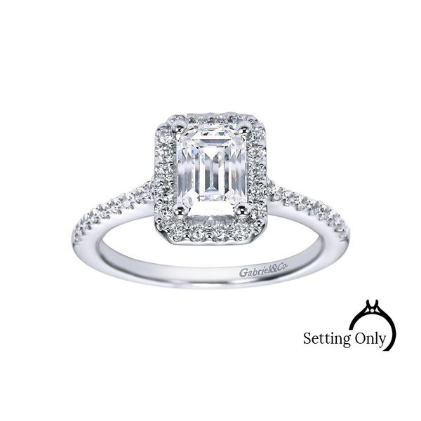 Kelsey 14k White Gold Engagement Ring by Gabriel & Co. Stambaugh Jewelers Defiance, OH