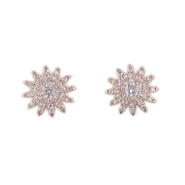 Rose Gold Diamond Earrings Stambaugh Jewelers Defiance, OH