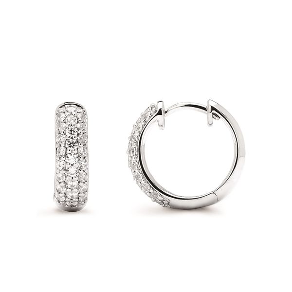 Diamond hoop earrings Stambaugh Jewelers Defiance, OH