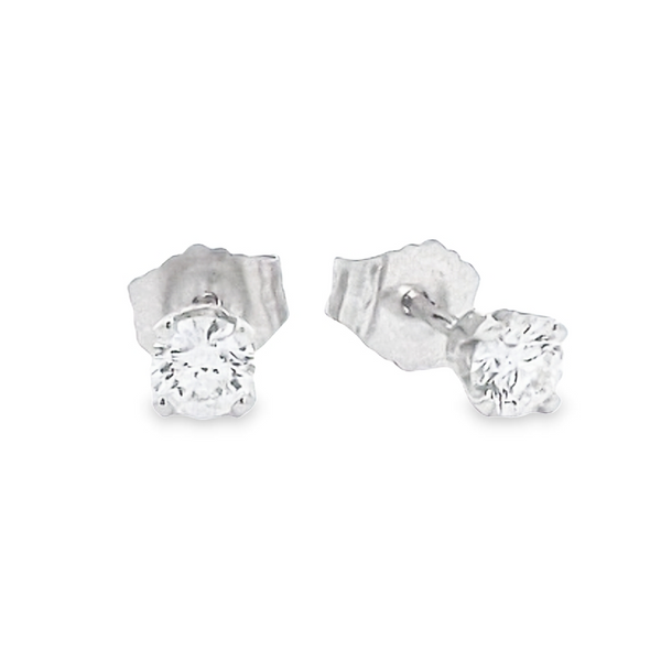 14kt White Gold 1/3 cttw Diamond Stud Earrings Stambaugh Jewelers Defiance, OH