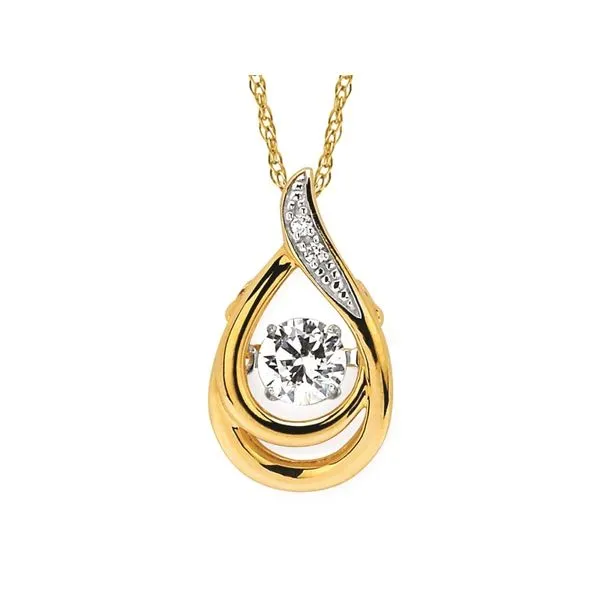 14kt Yellow Gold Shimmering Diamonds® Pendant Stambaugh Jewelers Defiance, OH