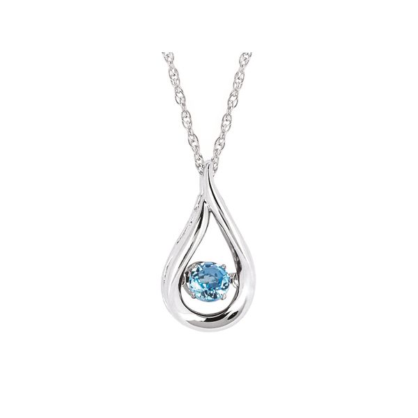 Shimmering® Blue Topaz Pendant in Sterling Silver Stambaugh Jewelers Defiance, OH