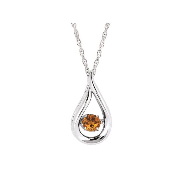 Shimmering® Citrine Pendant in Sterling Silver Stambaugh Jewelers Defiance, OH