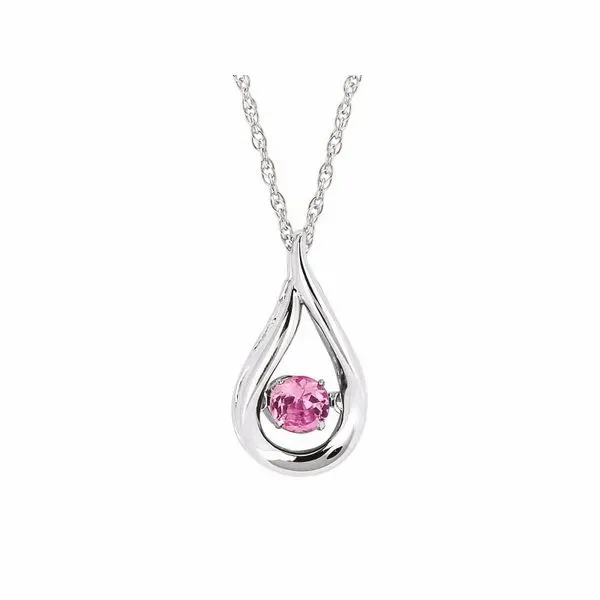 Shimmering® Pink Tourmaline Pendant in Sterling Silver Stambaugh Jewelers Defiance, OH