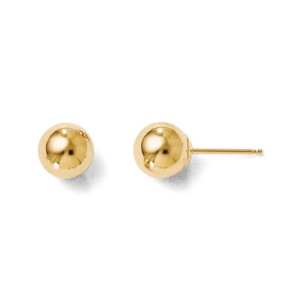 14kt Yellow Gold 6mm Ball Earrings Stambaugh Jewelers Defiance, OH