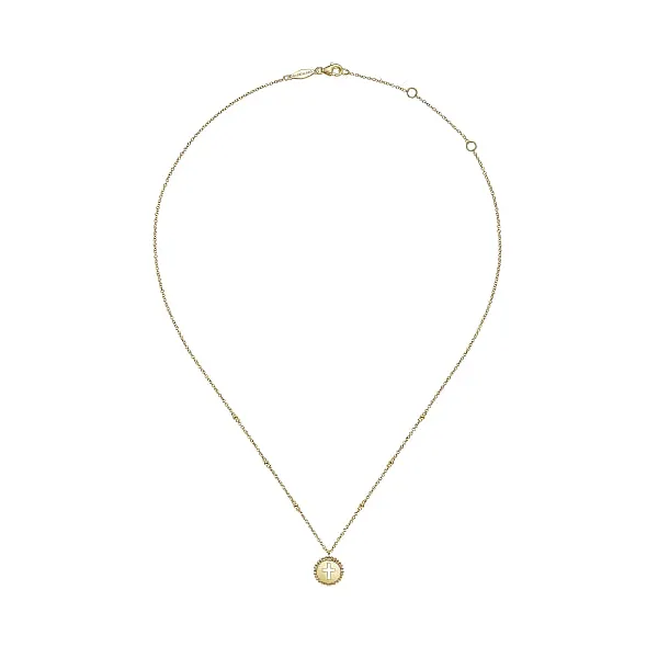 14kt Yellow Gold Bujukan Cross Pendant Image 2 Stambaugh Jewelers Defiance, OH