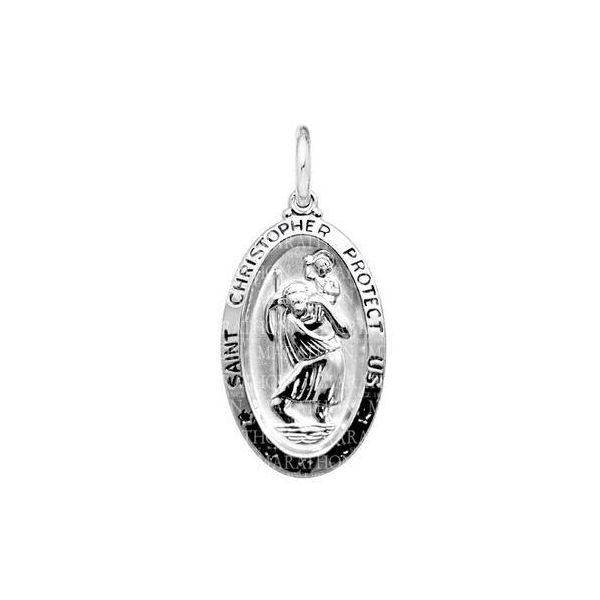 Sterling Silver St. Christopher Pendant Stambaugh Jewelers Defiance, OH