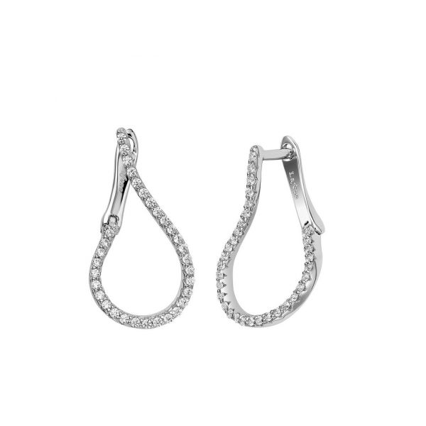 Lafonn  'Lassaire' Hoop Earrings Stambaugh Jewelers Defiance, OH