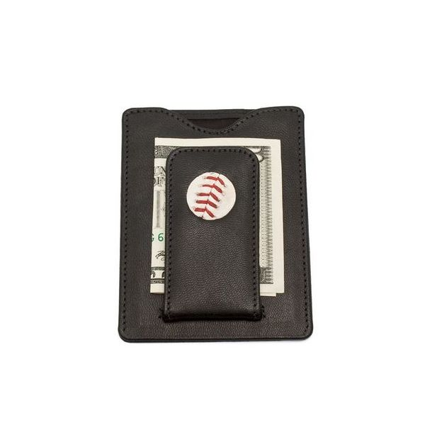 MLB Game Used Baseball Money Clip Wallet Stambaugh Jewelers Defiance, OH