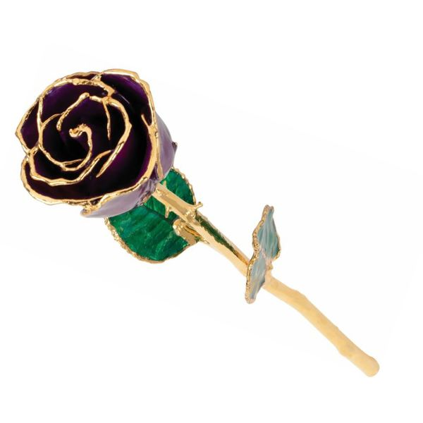 Purple 24kt Gold Dipped Rose Stambaugh Jewelers Defiance, OH