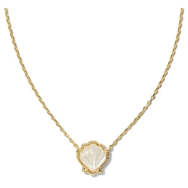 Kendra Scott Brynne Shell Short Pendant Necklace Stambaugh Jewelers Defiance, OH