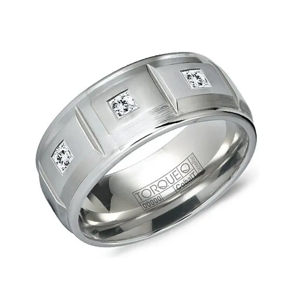 Torque White Cobalt Diamond Ring Studio D Jewelers Woodstock, IL