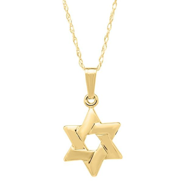 Kiddie Kraft Children's 14K Yellow Gold Star of David Pendant SVS Fine Jewelry Oceanside, NY