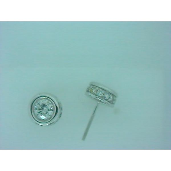 14K White Gold Diamond Studs 1.39Cttw SVS Fine Jewelry Oceanside, NY