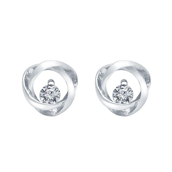 SVS Signature 89Â© Time & Eternity Diamond Earrings 0.09cttw SVS Fine Jewelry Oceanside, NY