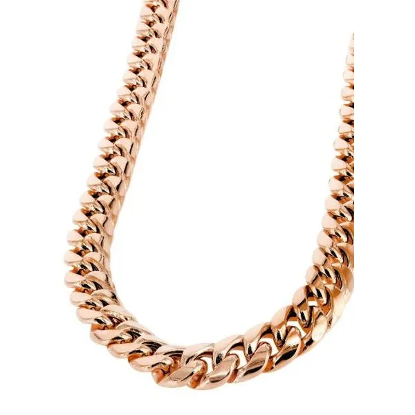 Rose Gold 10.5 mm Miami Cuban Chain, 18