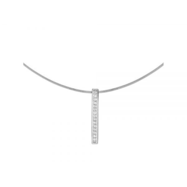 ALOR Classique Collection Diamond Necklace. 0.08Cttw SVS Fine Jewelry Oceanside, NY