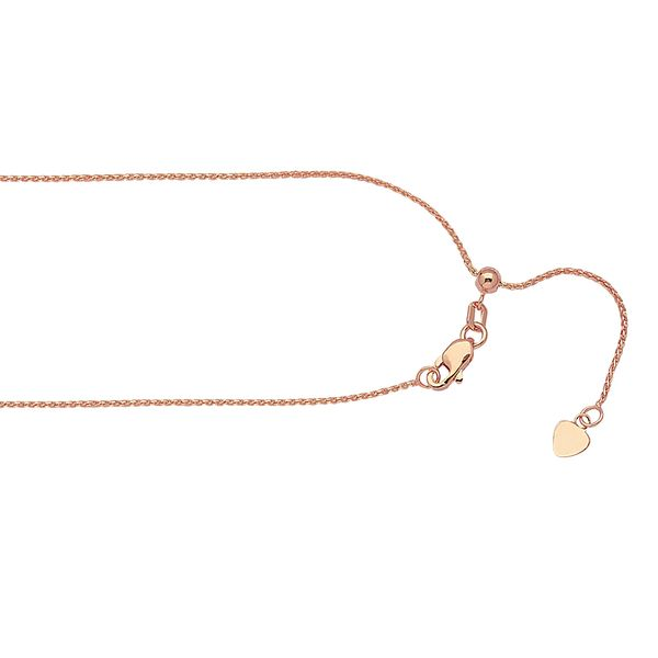 14K Rose Gold 0.90 mm Cable Chain With Lobster Lock SVS Fine Jewelry Oceanside, NY