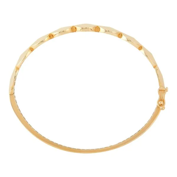 Yellow Gold Polished Marquise Element Bangle SVS Fine Jewelry Oceanside, NY