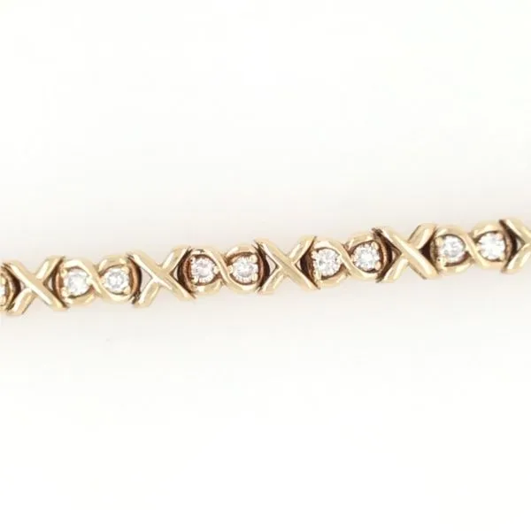 Yellow Gold Diamond Tennis Bracelet SVS Fine Jewelry Oceanside, NY