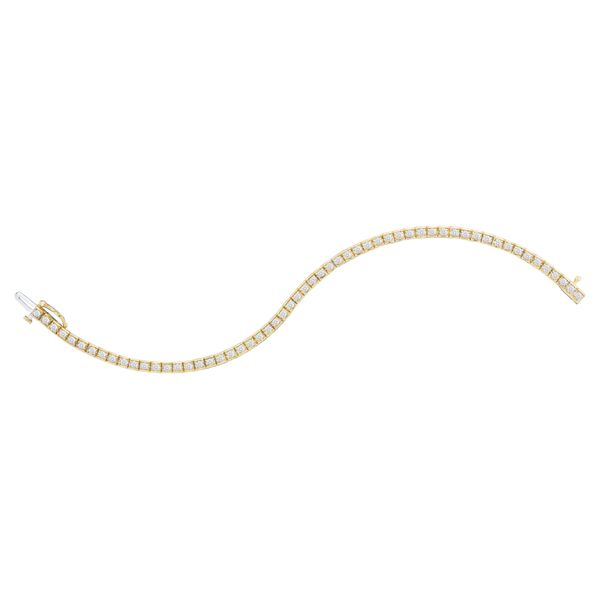 10K Yellow Gold Diamond Tennis Bracelet 1.00Cttw SVS Fine Jewelry Oceanside, NY