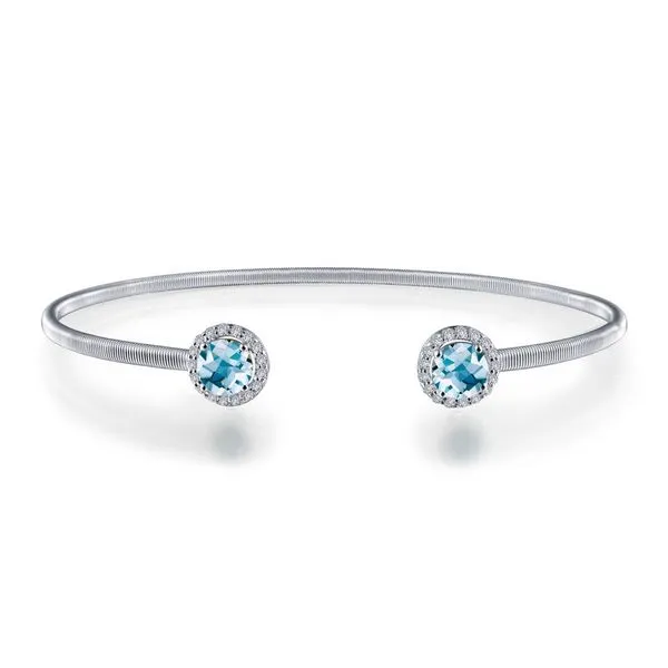 Lafonn Silver Birthstone Bracelet - March SVS Fine Jewelry Oceanside, NY