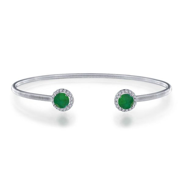 Lafonn Silver Birthstone Bracelet - May -Emerald SVS Fine Jewelry Oceanside, NY