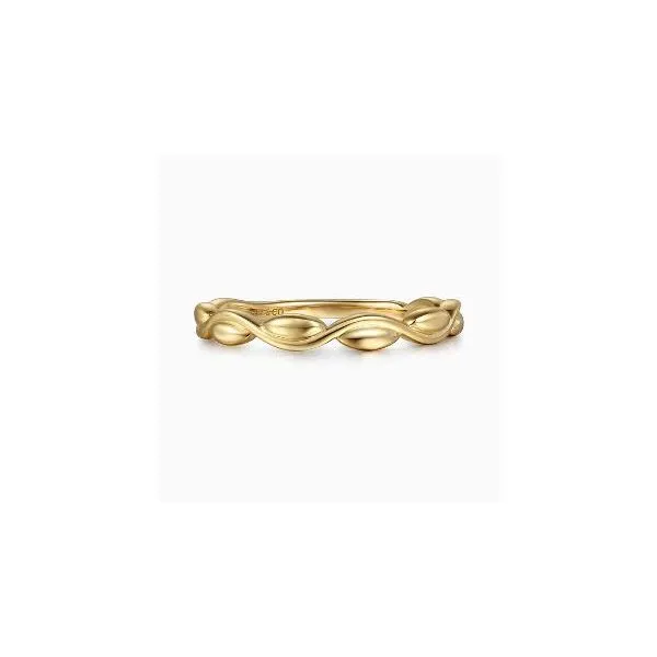 Gabriel & Co. Stackable Yellow Gold Ring, Size 6.5 SVS Fine Jewelry Oceanside, NY