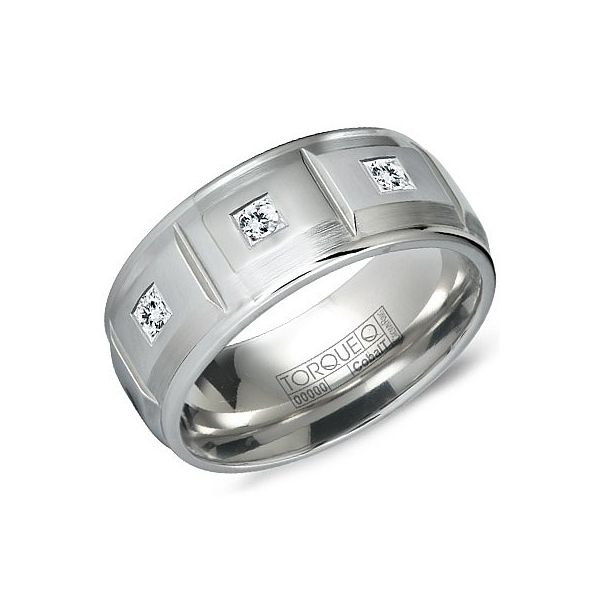 Crown Ring Cobalt & Diamond Wedding Band SVS Fine Jewelry Oceanside, NY