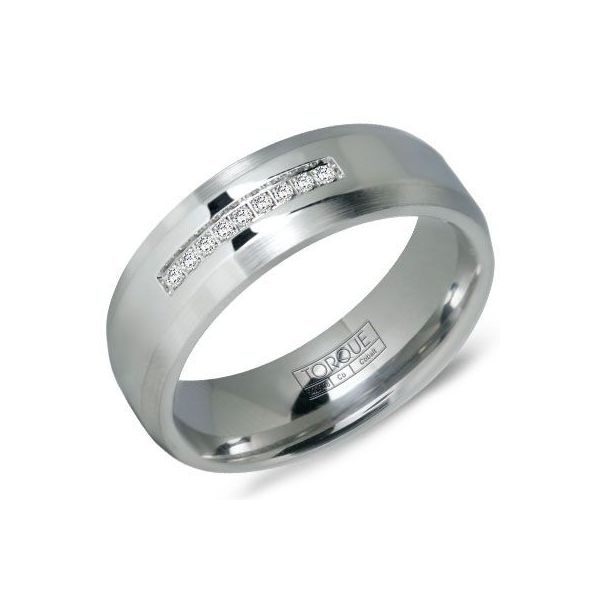 Crown Ring Cobalt & Diamond Wedding Band SVS Fine Jewelry Oceanside, NY