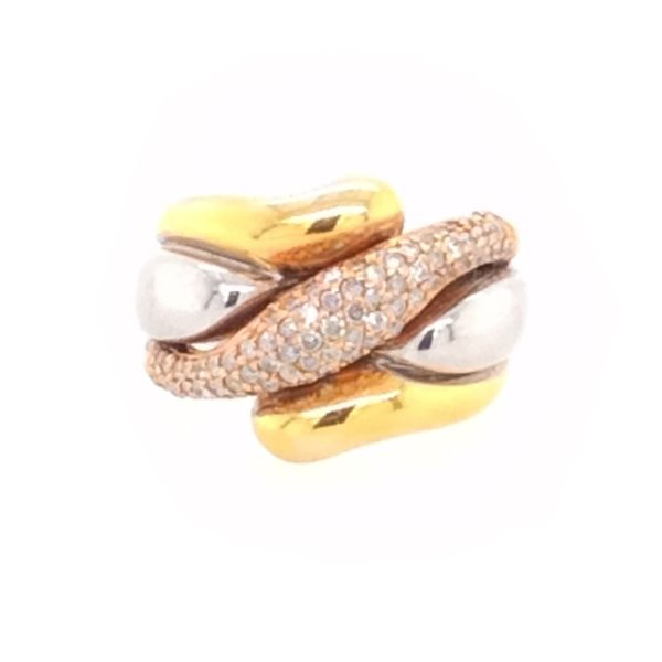 Yellow, White, & Rose Gold & Diamond Ring SVS Fine Jewelry Oceanside, NY