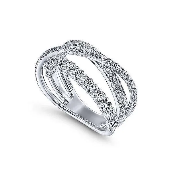 Gabriel & Co. Lusso White Gold Diamond Ring Image 2 SVS Fine Jewelry Oceanside, NY