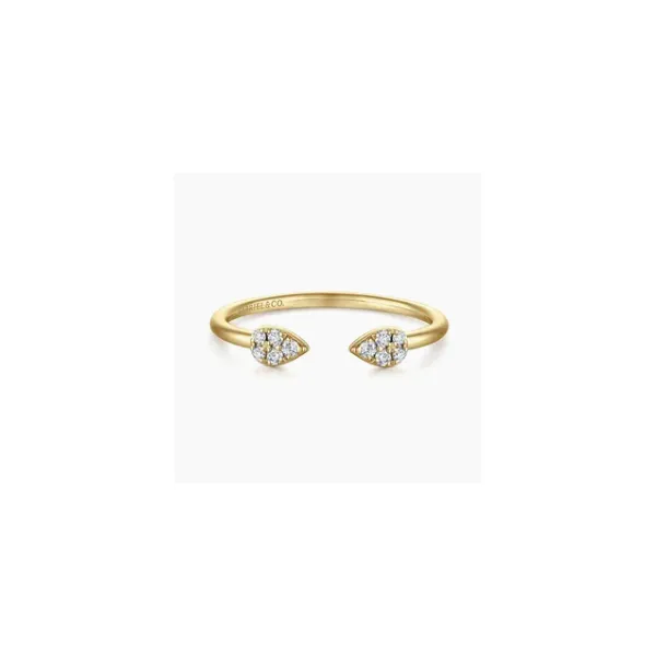 Gabriel & Co. Stackable Yellow Gold Diamond Ring SVS Fine Jewelry Oceanside, NY