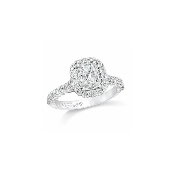 Aspiri Collection Cushion Halo Engagement Ring, 2.09ctw SVS Fine Jewelry Oceanside, NY