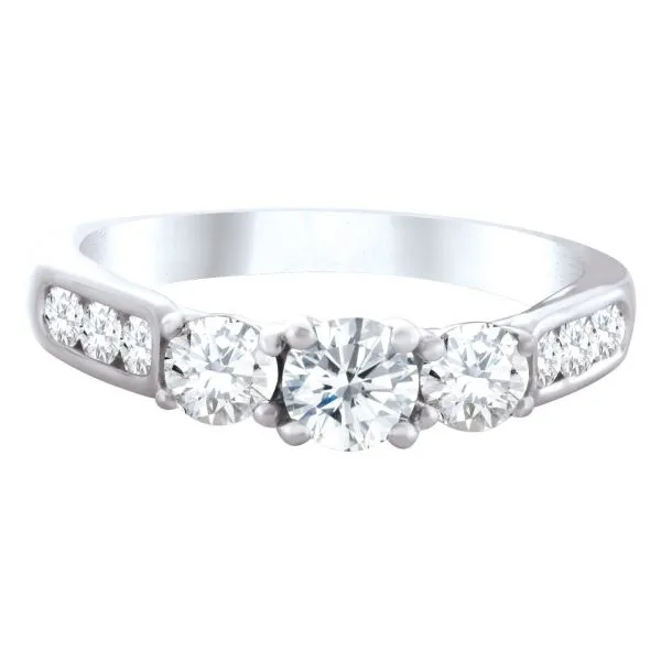 Three Stone Engagement Ring SVS Fine Jewelry Oceanside, NY