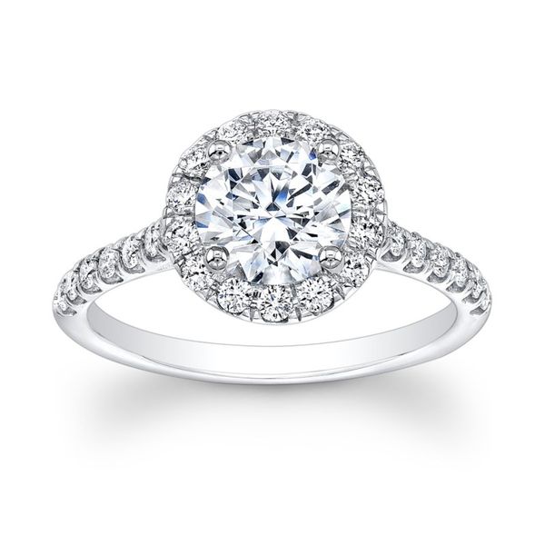 SVS Signature Round Halo Diamond Engagement Ring SVS Fine Jewelry Oceanside, NY