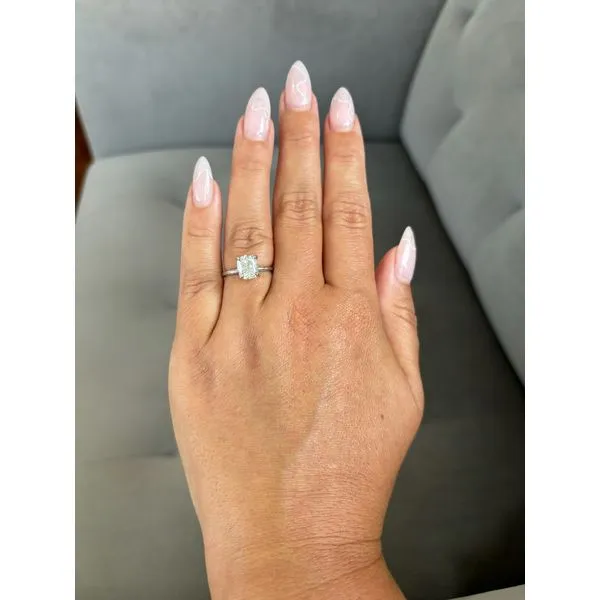 Cushion Cut Moissanite Engagement Ring, Size 7 Image 3 SVS Fine Jewelry Oceanside, NY