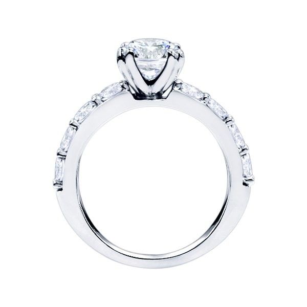 True Romance 14K White Gold Diamond Engagement Ring Image 2 SVS Fine Jewelry Oceanside, NY