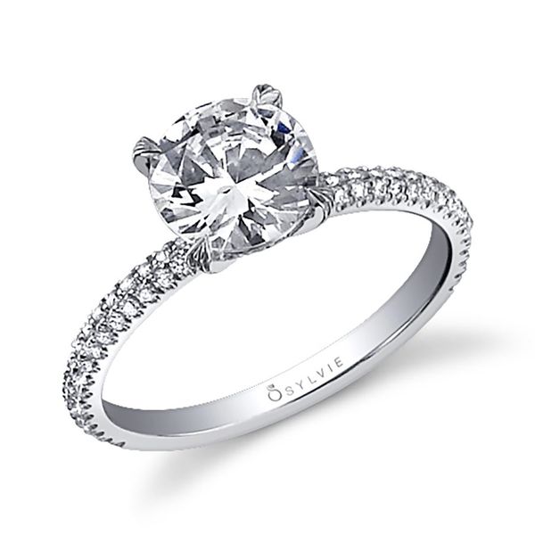 Sylvie Collection Magalie Diamond Engagement Ring SVS Fine Jewelry Oceanside, NY